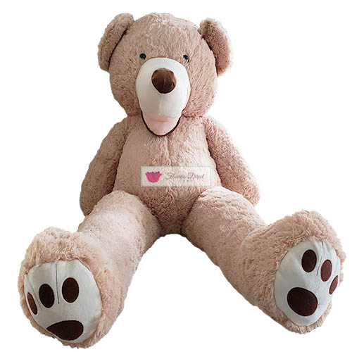 6 Foot Teddy Bear Cebu is real and in stock. Bear is 68"-78" actual standing length.